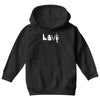 love  funny weapons retro war urban art guns knife cool peace Youth Hoodie