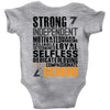 Strong Independent Motivated Gemini Baby Onesie
