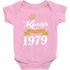 kings are born in 1979 Baby Onesie