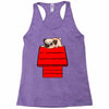 snoopy parody pug w Racerback Tank