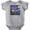 tardis starry night Baby Onesie