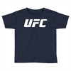 ufc white logo Toddler T-shirt