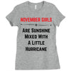 November Girls Ladies Fitted T-Shirt