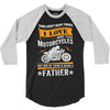 Motorcycles Father 3/4 Sleeve Shirt