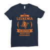 I am a Leukemia Cancer Survivor - What's Your Superpower? Ladies Fitted T-Shirt