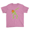 pumpkin skeleton dabbing Youth Tee