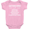 Sagittarius Woman Baby Onesie