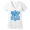brunch day drinking Women's V-Neck T-Shirt