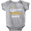 queens are born in january Baby Onesie