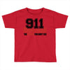 911 dispatcher heroes black logo Toddler T-shirt