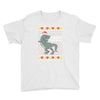 ugly dinosaur merry christmas Youth Tee