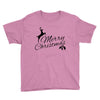 merry christmas flower Youth Tee