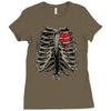 ribcage and heart Ladies Fitted T-Shirt