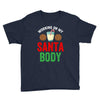 working on my santa body Youth Tee