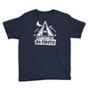 white ink camping is in tents funny Youth Tee