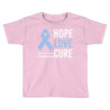 hope love cure stomach cancer awareness Toddler T-shirt