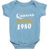 queens are born in 1980 Baby Onesie