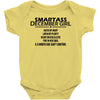 Smartass December Girl Baby Onesie