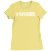 #awkward Ladies Fitted T-Shirt