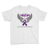 my hero is now my angel pancreatic cancer awareness Youth Tee
