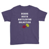 bears beets battlestar galactica Youth Tee