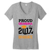 Class of 2017 Proud Mother Graduation Women's V-Neck T-Shirt