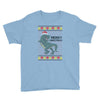 ugly dinosaur merry christmas Youth Tee