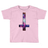 inverted galaxy cross funny  religion banter space fashion new Toddler T-shirt