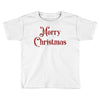 merry christmas red glitter Toddler T-shirt