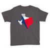 Eroded Texas Map With Flag Youth Tee