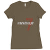#IMWITHKAP (f155) Ladies Fitted T-Shirt