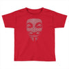 v for vendetta mask guy fawkes cool girls womens cotton t shirt dw01 Toddler T-shirt