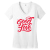good love Women's V-Neck T-Shirt