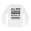 all men are created equal january Long Sleeve Shirts