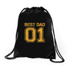 1 best dad Drawstring Bags