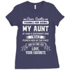 Dear Auntie, Thanks For Being My Aunt Ladies Fitted T-Shirt