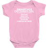 Smartass December Girl Baby Onesie