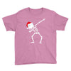 skeleton dabbing christmas Youth Tee