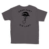 drop fast die last back Youth Tee