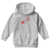 bloody hand print funny zombie kill undead blood horror killer Youth Hoodie