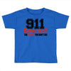 911 dispatcher heroes black logo Toddler T-shirt