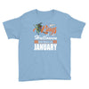 Halloween Kings Are Born In January Youth Tee