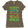 Daddy You Are My Favorite Ninja Ladies Fitted T-Shirt