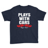 Plays With Cars Youth Tee