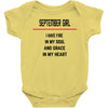 September Girl Baby Onesie