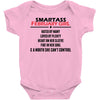 Smartass February Girl Baby Onesie