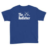 the rodfather   mens funny fishing Youth Tee