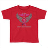 my hero is now my angel breast cancer awareness Toddler T-shirt