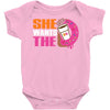 She Wants The D - Dunkin Donuts Baby Onesie