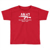 ak47 funny,political,weapons,cool,retro,rude Toddler T-shirt